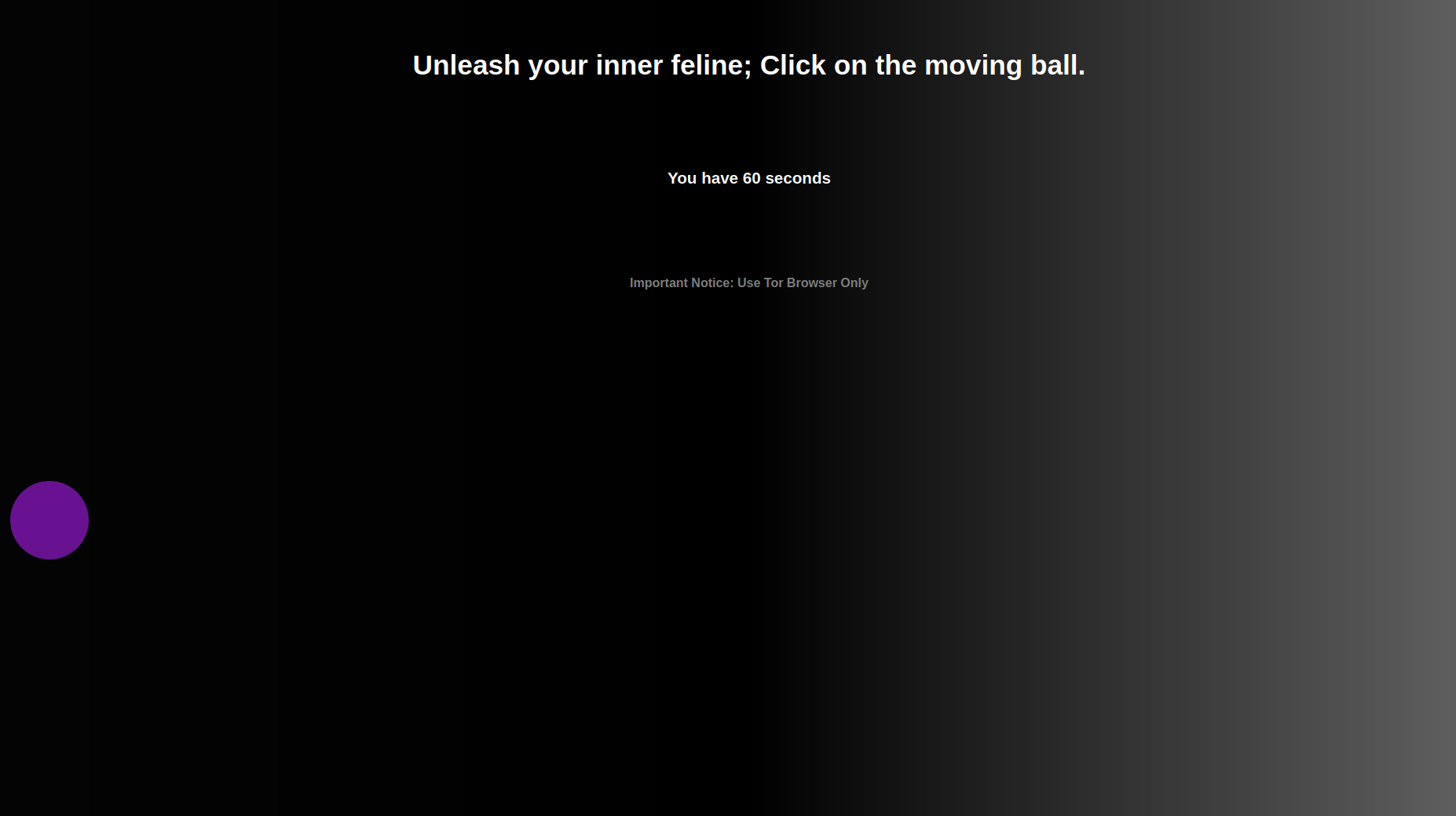 Interactive anti-bot verification system showing moving target challenge